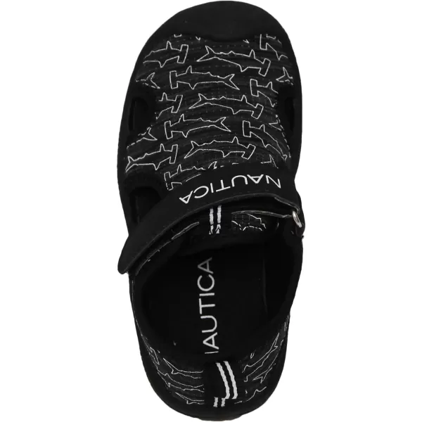 Nautica Kids Protective Water ShoeClosedToe Sport Sandal Boy  Girl Big KidLittle KidToddlerBlack Hammerhead