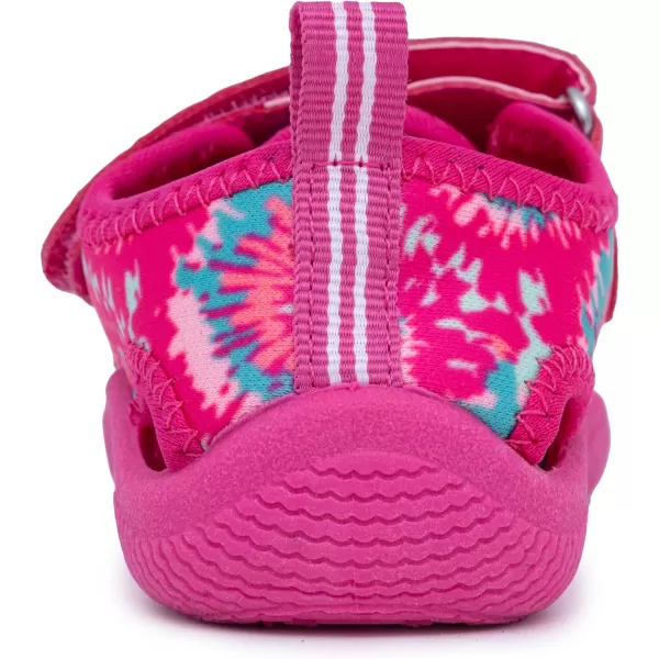 Nautica Kids Protective Water ShoeClosedToe Sport Sandal Boy  Girl Big KidLittle KidToddlerPink Neo Tie Dye