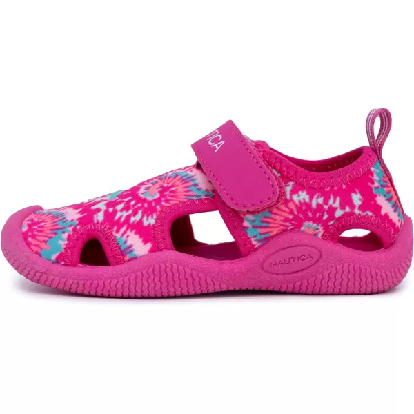 Nautica Kids Protective Water ShoeClosedToe Sport Sandal Boy  Girl Big KidLittle KidToddlerPink Neo Tie Dye