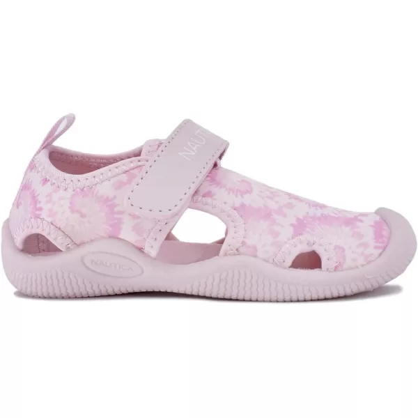 Nautica Kids Protective Water ShoeClosedToe Sport Sandal Boy  Girl Big KidLittle KidToddlerPink Tonal Tie Dye 1