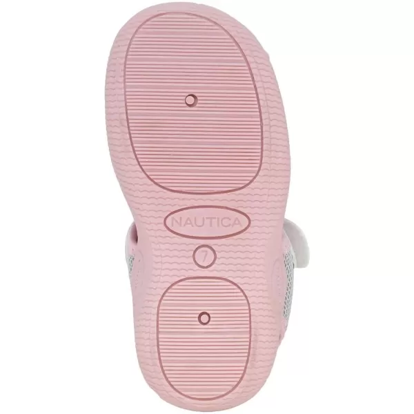 Nautica Kids Protective Water ShoeClosedToe Sport Sandal Boy  Girl Big KidLittle KidToddlerSilver Glitter Mesh