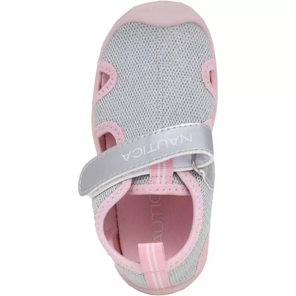 Nautica Kids Protective Water ShoeClosedToe Sport Sandal Boy  Girl Big KidLittle KidToddlerSilver Glitter Mesh