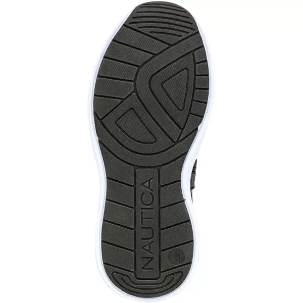 Nautica Kids Silas HighTop Sock SlipOn Sneaker with Enhanced Ankle Support  Available in Big Kid Little Kid and Toddler Sizes for Boys and GirlsLaceolive Black Pop