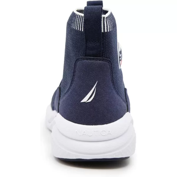 Nautica Kids Silas HighTop Sock SlipOn Sneaker with Enhanced Ankle Support  Available in Big Kid Little Kid and Toddler Sizes for Boys and GirlsNavy