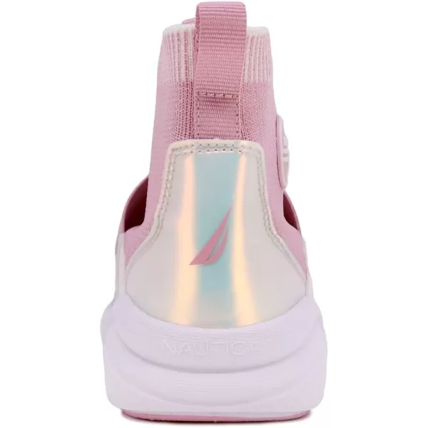 Nautica Kids Silas HighTop Sock SlipOn Sneaker with Enhanced Ankle Support  Available in Big Kid Little Kid and Toddler Sizes for Boys and GirlsPeony Iridescent