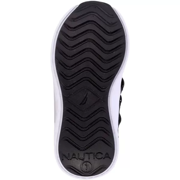 Nautica Kids Sneaker Athletic SlipOn Bungee Running ShoesBoy  GirlBig KidLittle KidToddler  NeaveKappilBentonblack White