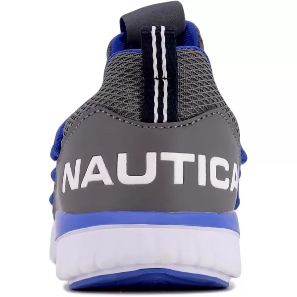 Nautica Kids Sneaker Athletic SlipOn Bungee Running ShoesBoy  GirlBig KidLittle KidToddler  NeaveKappilBentongrey Cobalt