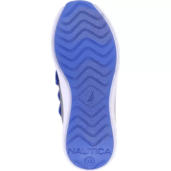 Nautica Kids Sneaker Athletic SlipOn Bungee Running ShoesBoy  GirlBig KidLittle KidToddler  NeaveKappilBentongrey Cobalt