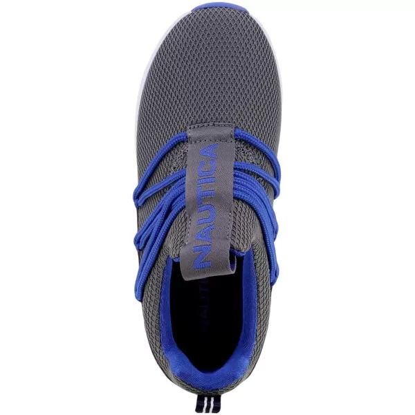 Nautica Kids Sneaker Athletic SlipOn Bungee Running ShoesBoy  GirlBig KidLittle KidToddler  NeaveKappilBentongrey Cobalt