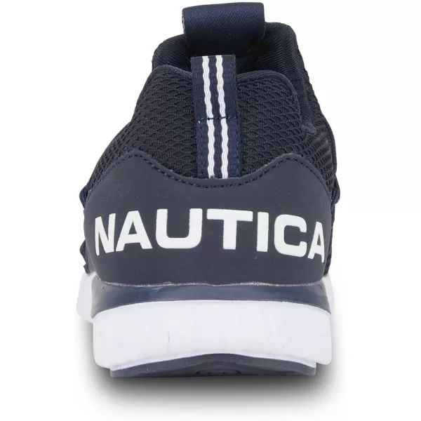 Nautica Kids Sneaker Athletic SlipOn Bungee Running ShoesBoy  GirlBig KidLittle KidToddler  NeaveKappilBentonnavy White Pop