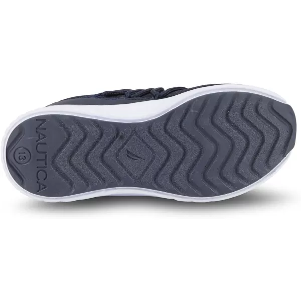 Nautica Kids Sneaker Athletic SlipOn Bungee Running ShoesBoy  GirlBig KidLittle KidToddler  NeaveKappilBentonnavy White Pop