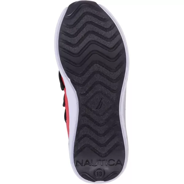 Nautica Kids Sneaker Athletic SlipOn Bungee Running ShoesBoy  GirlBig KidLittle KidToddler  NeaveKappilBentonred Black