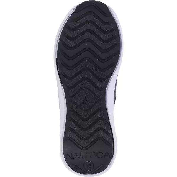 Nautica Kids Sneaker Athletic SlipOn Bungee Running ShoesBoy  GirlBig KidLittle KidToddler  NeaveKappilBlack Mesh