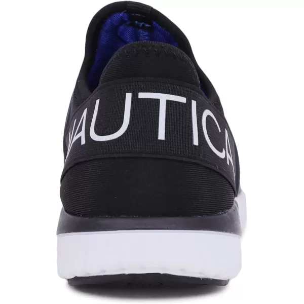 Nautica Kids Sneaker Athletic SlipOn Bungee Running ShoesBoy  GirlBig KidLittle KidToddler  NeaveKappilBlack Mesh