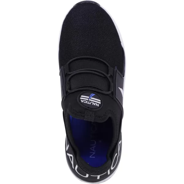 Nautica Kids Sneaker Athletic SlipOn Bungee Running ShoesBoy  GirlBig KidLittle KidToddler  NeaveKappilBlack Mesh