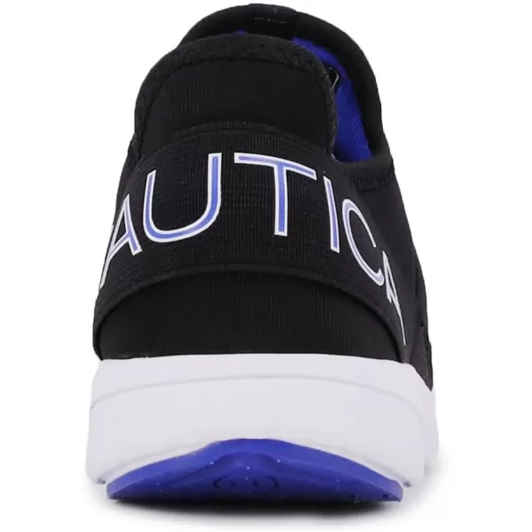 Nautica Kids Sneaker Athletic SlipOn Bungee Running ShoesBoy  GirlBig KidLittle KidToddler  NeaveKappilEmbossblack Cobalt