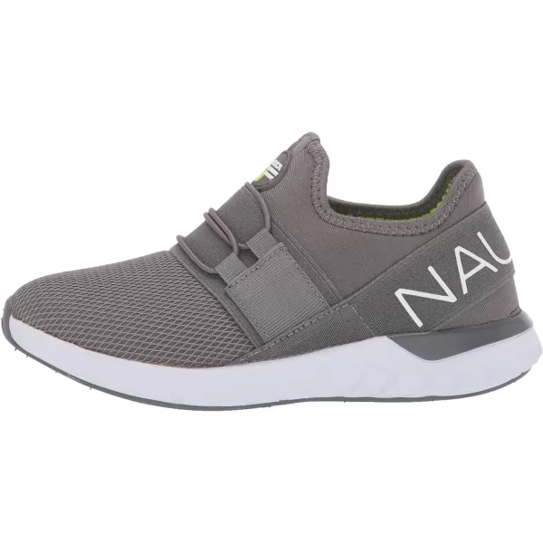 Nautica Kids Sneaker Athletic SlipOn Bungee Running ShoesBoy  GirlBig KidLittle KidToddler  NeaveKappilGrey