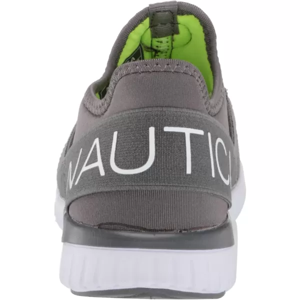 Nautica Kids Sneaker Athletic SlipOn Bungee Running ShoesBoy  GirlBig KidLittle KidToddler  NeaveKappilGrey