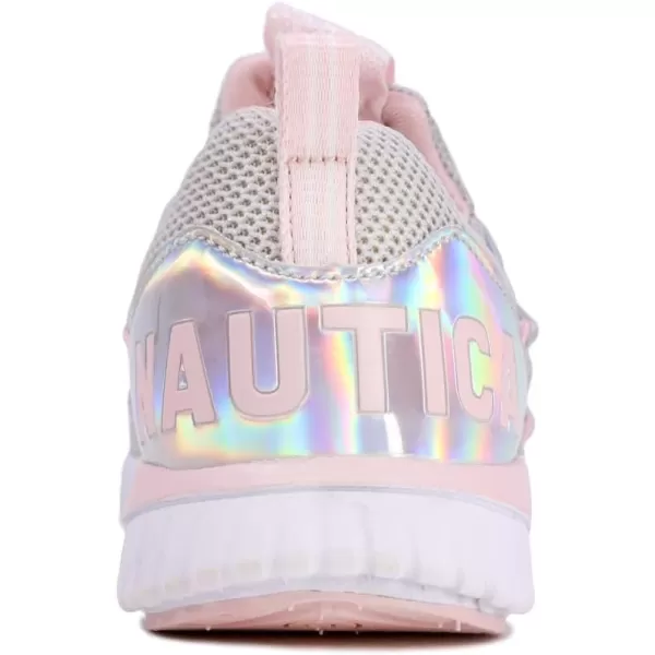 Nautica Kids Sneaker Athletic SlipOn Bungee Running ShoesBoy  GirlBig KidLittle KidToddler  NeaveKappilGrey Iridescentbenton