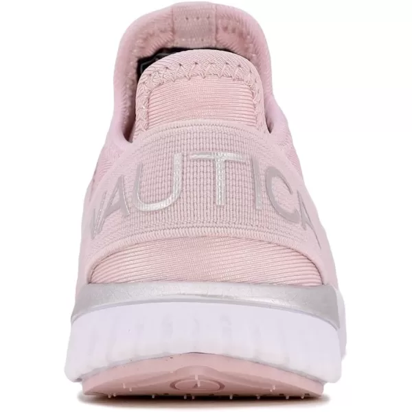 Nautica Kids Sneaker Athletic SlipOn Bungee Running ShoesBoy  GirlBig KidLittle KidToddler  NeaveKappilLight Pink Silver