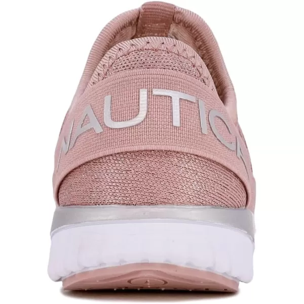 Nautica Kids Sneaker Athletic SlipOn Bungee Running ShoesBoy  GirlBig KidLittle KidToddler  NeaveKappilMauve Sparkle Silver