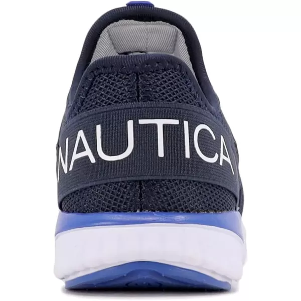 Nautica Kids Sneaker Athletic SlipOn Bungee Running ShoesBoy  GirlBig KidLittle KidToddler  NeaveKappilNavy Cobalt Popsteam Rock