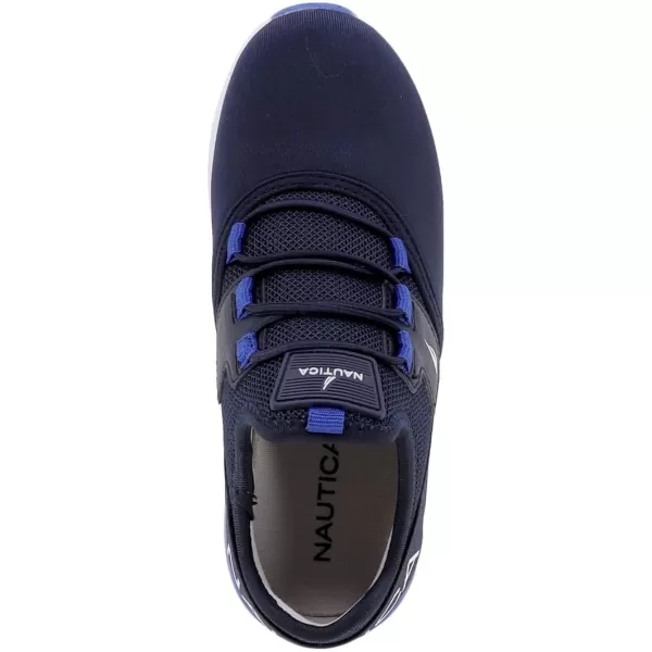 Nautica Kids Sneaker Athletic SlipOn Bungee Running ShoesBoy  GirlBig KidLittle KidToddler  NeaveKappilNavy Cobalt Popsteam Rock