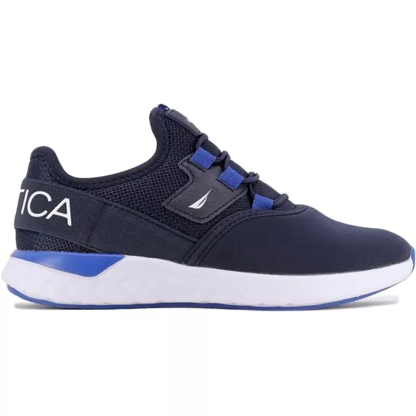 Nautica Kids Sneaker Athletic SlipOn Bungee Running ShoesBoy  GirlBig KidLittle KidToddler  NeaveKappilNavy Cobalt Popsteam Rock