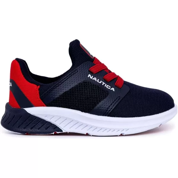 Nautica Kids Sneaker Athletic SlipOn Bungee Running ShoesBoy  GirlBig KidLittle KidToddler  NeaveKappilNavy Reddrift Fish