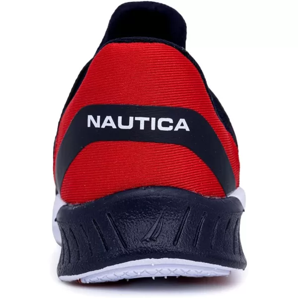 Nautica Kids Sneaker Athletic SlipOn Bungee Running ShoesBoy  GirlBig KidLittle KidToddler  NeaveKappilNavy Reddrift Fish