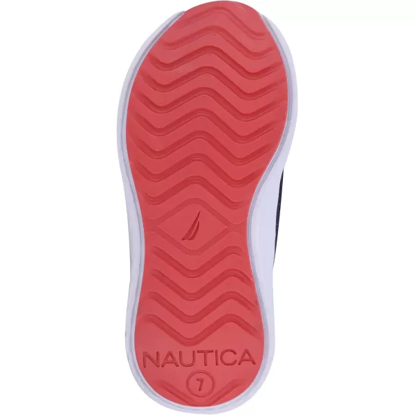 Nautica Kids Sneaker Athletic SlipOn Bungee Running ShoesBoy  GirlBig KidLittle KidToddler  NeaveKappilNavy White Red
