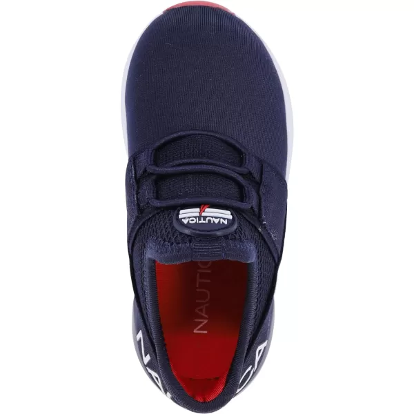 Nautica Kids Sneaker Athletic SlipOn Bungee Running ShoesBoy  GirlBig KidLittle KidToddler  NeaveKappilNavy White Red