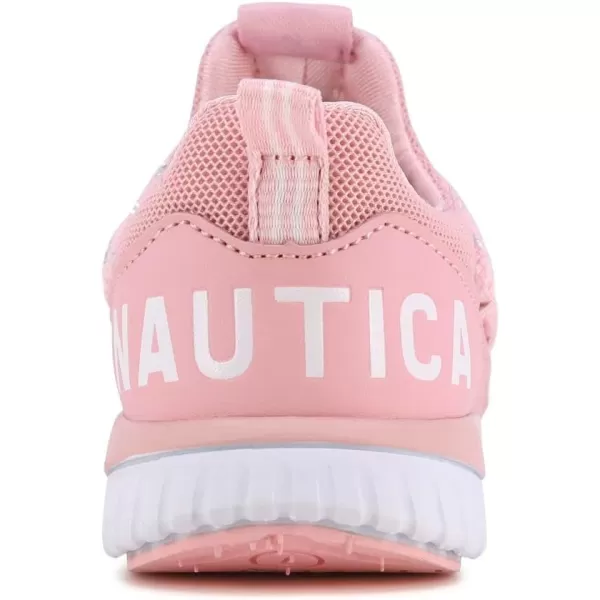 Nautica Kids Sneaker Athletic SlipOn Bungee Running ShoesBoy  GirlBig KidLittle KidToddler  NeaveKappilPink Champagnebenton