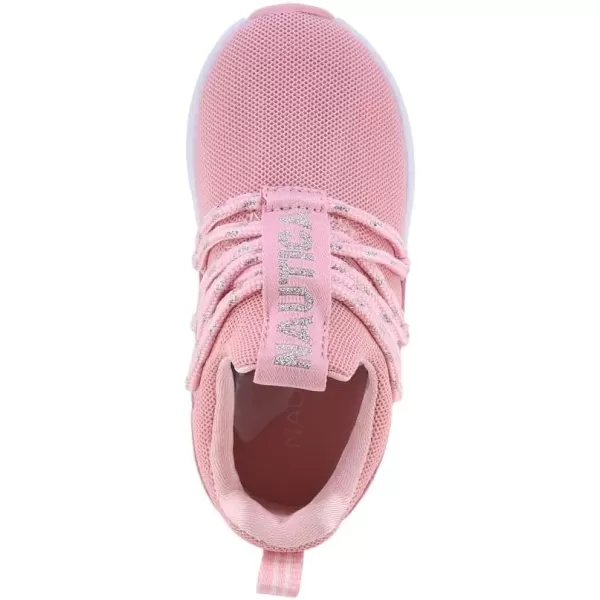 Nautica Kids Sneaker Athletic SlipOn Bungee Running ShoesBoy  GirlBig KidLittle KidToddler  NeaveKappilPink Champagnebenton