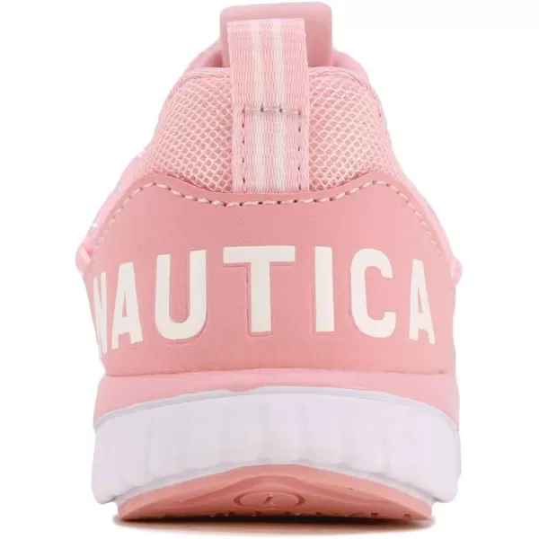 Nautica Kids Sneaker Athletic SlipOn Bungee Running ShoesBoy  GirlBig KidLittle KidToddler  NeaveKappilPink Peony Silverbenton