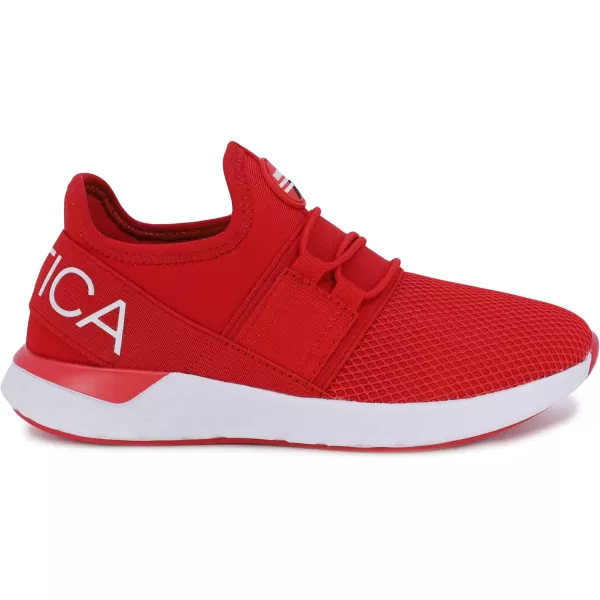 Nautica Kids Sneaker Athletic SlipOn Bungee Running ShoesBoy  GirlBig KidLittle KidToddler  NeaveKappilRed