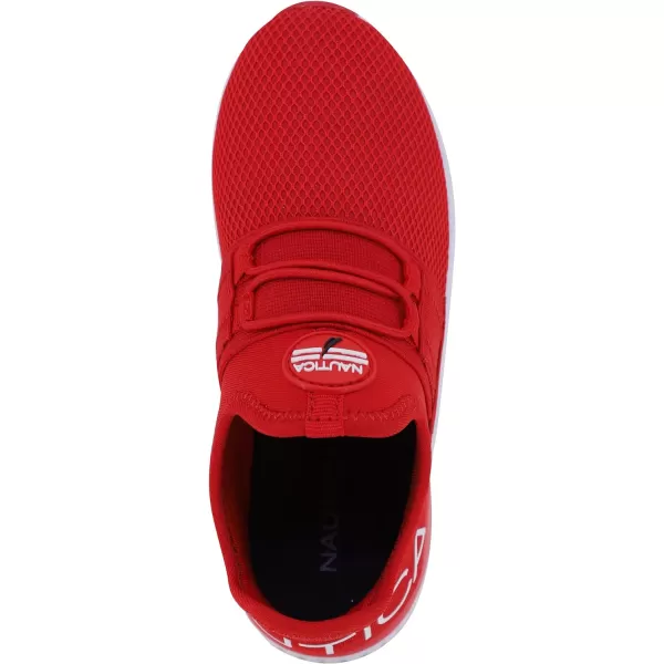 Nautica Kids Sneaker Athletic SlipOn Bungee Running ShoesBoy  GirlBig KidLittle KidToddler  NeaveKappilRed
