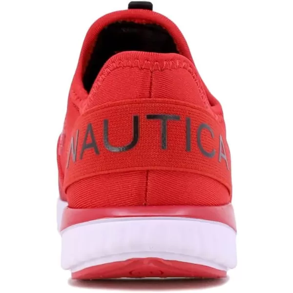 Nautica Kids Sneaker Athletic SlipOn Bungee Running ShoesBoy  GirlBig KidLittle KidToddler  NeaveKappilRed Black Popsteam Rock