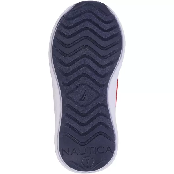 Nautica Kids Sneaker Athletic SlipOn Bungee Running ShoesBoy  GirlBig KidLittle KidToddler  NeaveKappilRed White Navy