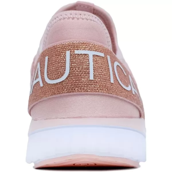 Nautica Kids Sneaker Athletic SlipOn Bungee Running ShoesBoy  GirlBig KidLittle KidToddler  NeaveKappilRose Gold