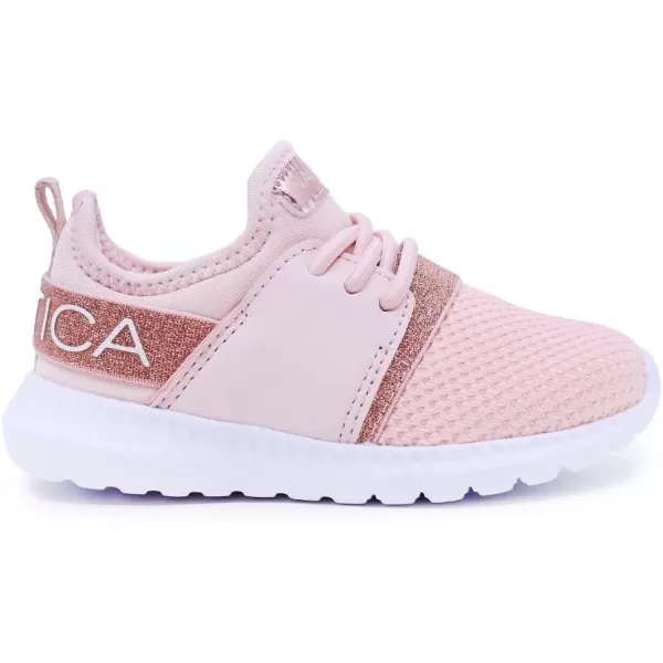 Nautica Kids Sneaker Athletic SlipOn Bungee Running ShoesBoy  GirlBig KidLittle KidToddler  NeaveKappilRose Gold Kappil