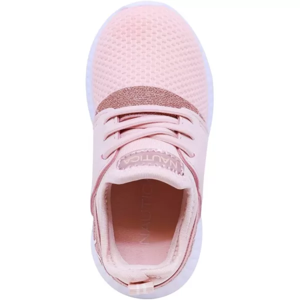 Nautica Kids Sneaker Athletic SlipOn Bungee Running ShoesBoy  GirlBig KidLittle KidToddler  NeaveKappilRose Gold Kappil