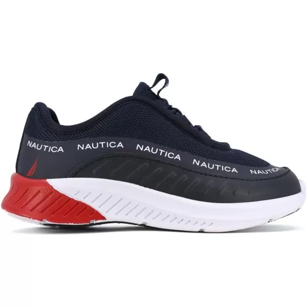 Nautica Kids Sneaker Athletic SlipOn Bungee Running ShoesBoy  GirlBig KidLittle KidToddler  NeaveKappilSevierred Black