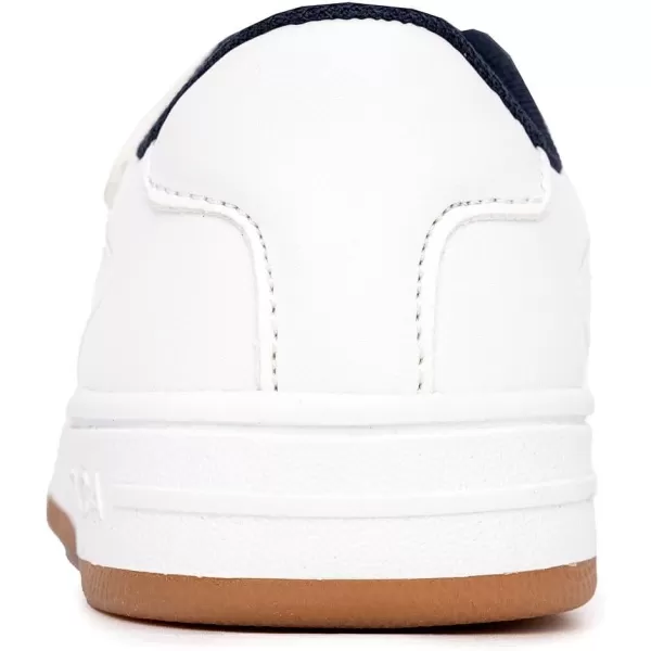 Nautica Kids Sneakers with Adjustable Strap and Bungee Straps  Comfortable Casual Shoes for Boys and Girls ToddlerLittle KidPatrioticstafford Vt