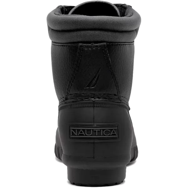 Nautica Kids Snow Rain Boots Waterproof Duck Boot Shoes for Boys and Girls Available in Sizes for Big Kids Little Kids and ToddlersBlackchanning