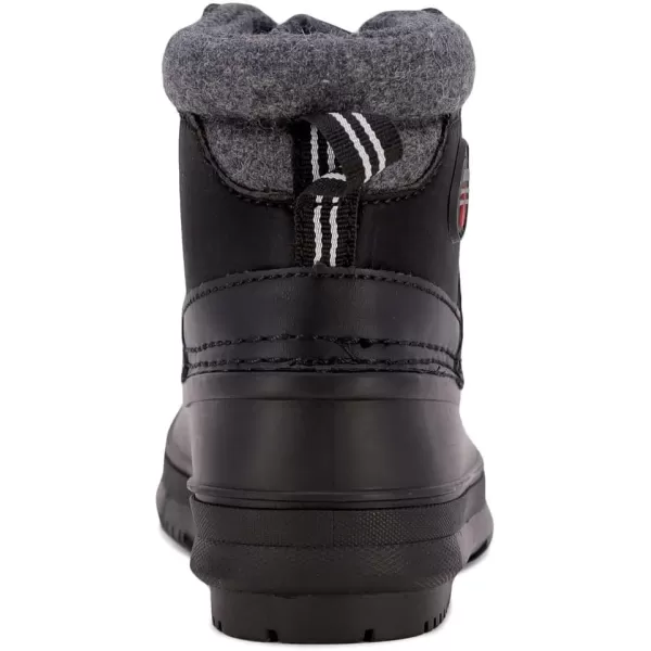 Nautica Kids Snow Rain Boots Waterproof Duck Boot Shoes for Boys and Girls Available in Sizes for Big Kids Little Kids and ToddlersBlackyarmuk