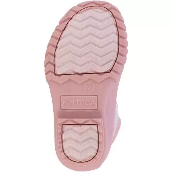 Nautica Kids Snow Rain Boots Waterproof Duck Boot Shoes for Boys and Girls Available in Sizes for Big Kids Little Kids and ToddlersIridescent Pink