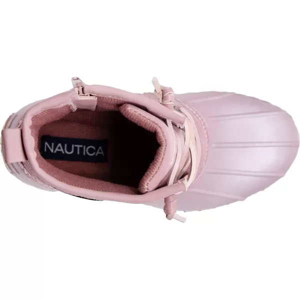 Nautica Kids Snow Rain Boots Waterproof Duck Boot Shoes for Boys and Girls Available in Sizes for Big Kids Little Kids and ToddlersMauve Pearl