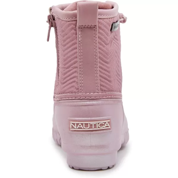 Nautica Kids Snow Rain Boots Waterproof Duck Boot Shoes for Boys and Girls Available in Sizes for Big Kids Little Kids and ToddlersMauve Pearl