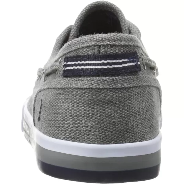 Nautica Kids Spinnaker Youth Boat Shoe Casual Loafer 2 Eye Lace Little KidBig KidGrey Washed